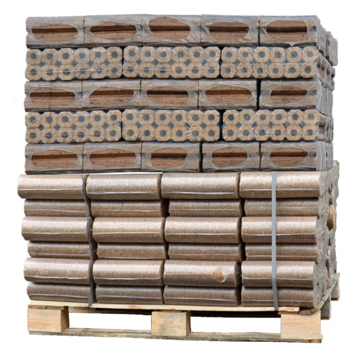 Palette Mixte de briquettes de bois Pini Kay Nestro Mix 960Kg Adour Combustibles - 2025